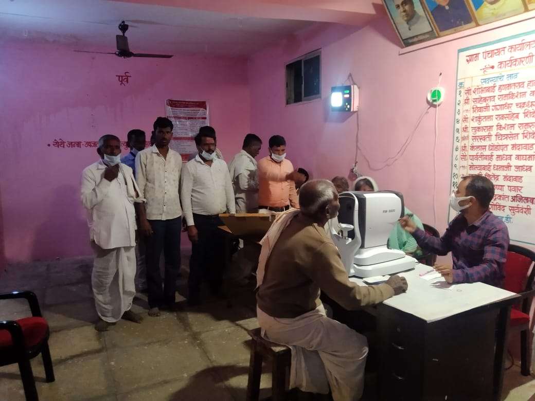 मौजे हळदा तालुका कंधार जिल्हा नांदेड येथे भव्यदिव्य नेत्ररोग यांचे मोफत शिबिर