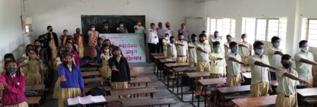 थोरात विद्यालयात नायलॉन मांजा न वापरण्याची विद्यार्थ्यांना शपथ