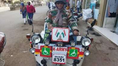 माजी सैनिक भानुदास पाटील ठरताय अपंग बांधवांनसाठी प्रेरणा स्थान