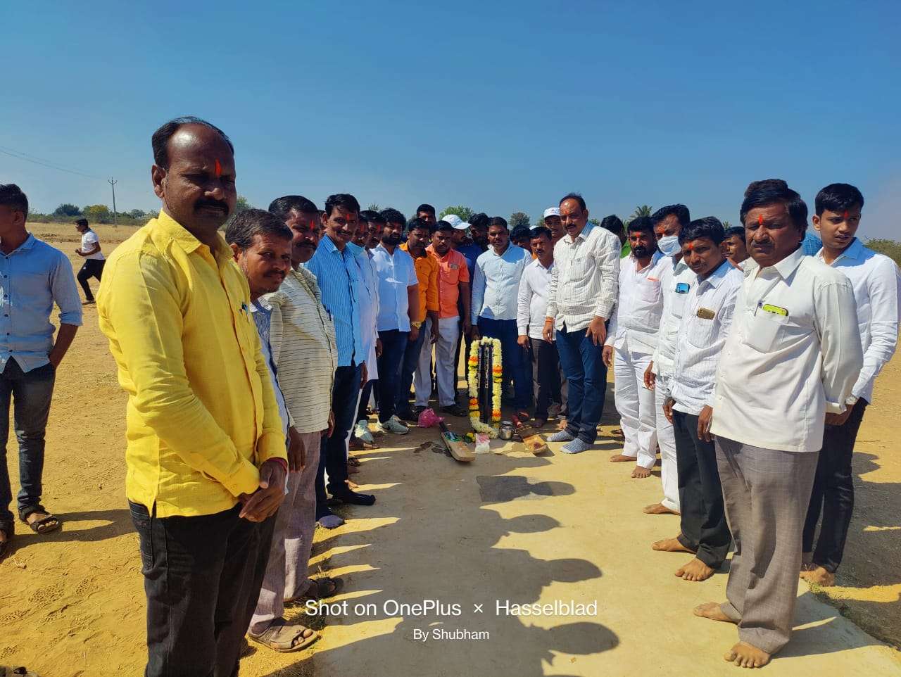 श्रीराम क्रिकेट क्लब बोहाळी एक दिवशीय हाफ पीच क्रिकेट स्पर्धेचा उद्घाटन शुभारंभ डॉ .रमेश फाटे यांच्या शुभहस्ते संपन्न..