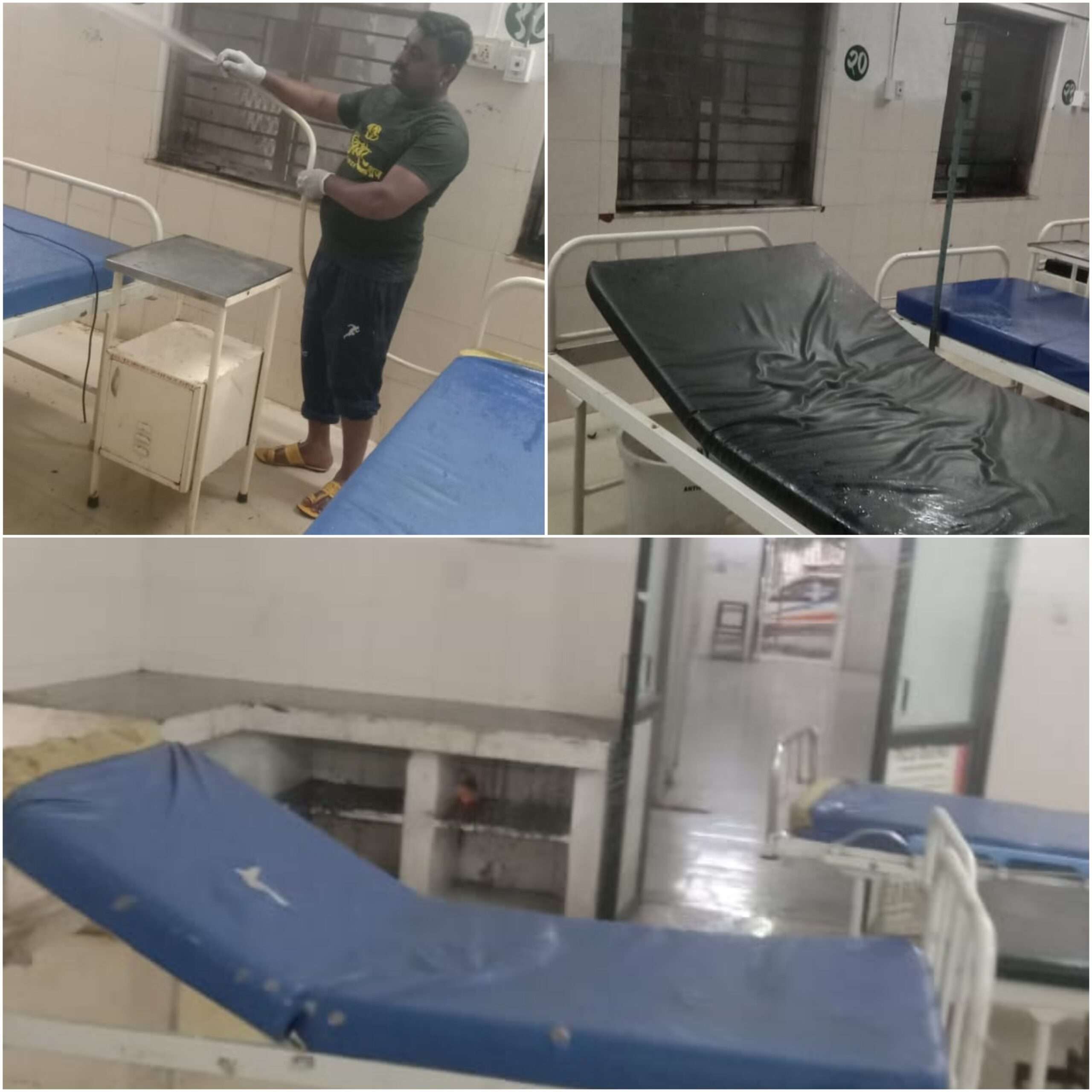 ठोस प्रहारचा दणका..!आरोग्य विभागला आली जाग.. ग्रामीण रुग्णालय झाले चकाचक...! झाली स्वच्छता..युवा अविनाश ची मेहनत रंग लायी...