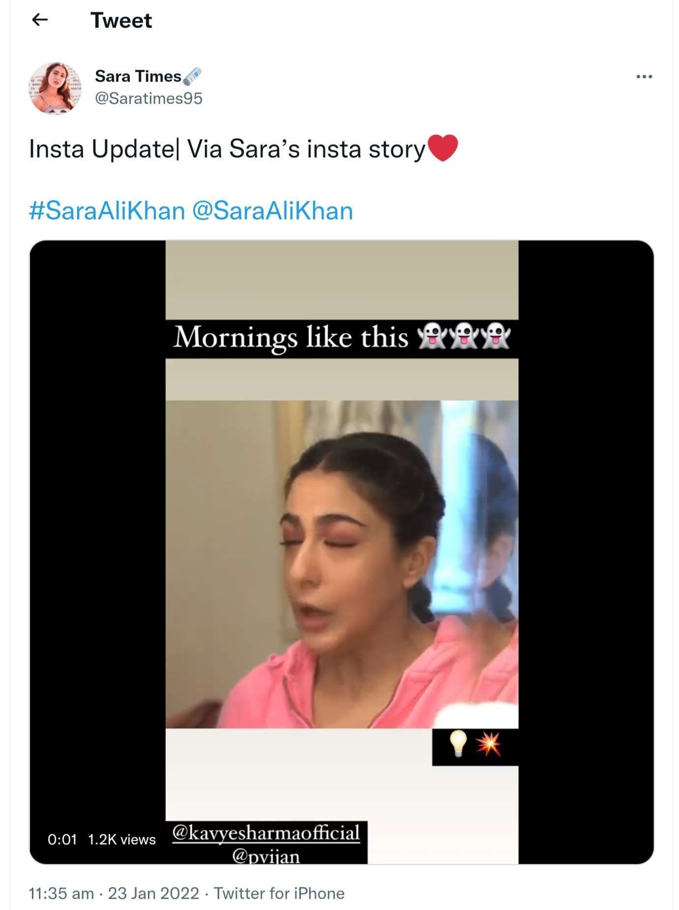 Bollywod: मेकअप करताना सारा अली खान च्या चेहऱ्याजवळ फुटला बल्ब..!