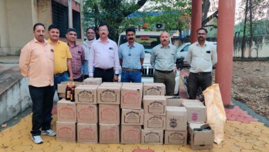 भुसावळ विभागीय निरीक्षक सुजित कपाटे यांच्या पथकाची अवैध मद्य तस्करी विरोधात खिर्डीत कारवाई..