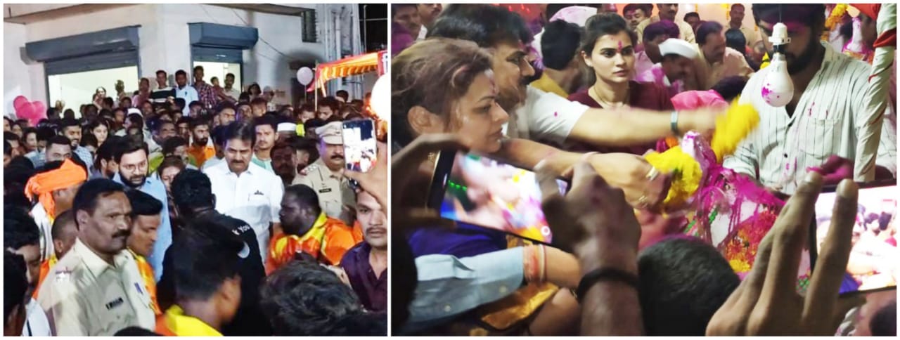 हर्षवर्धन पाटील यांनी घेतले भैरवनाथाचे दर्शन