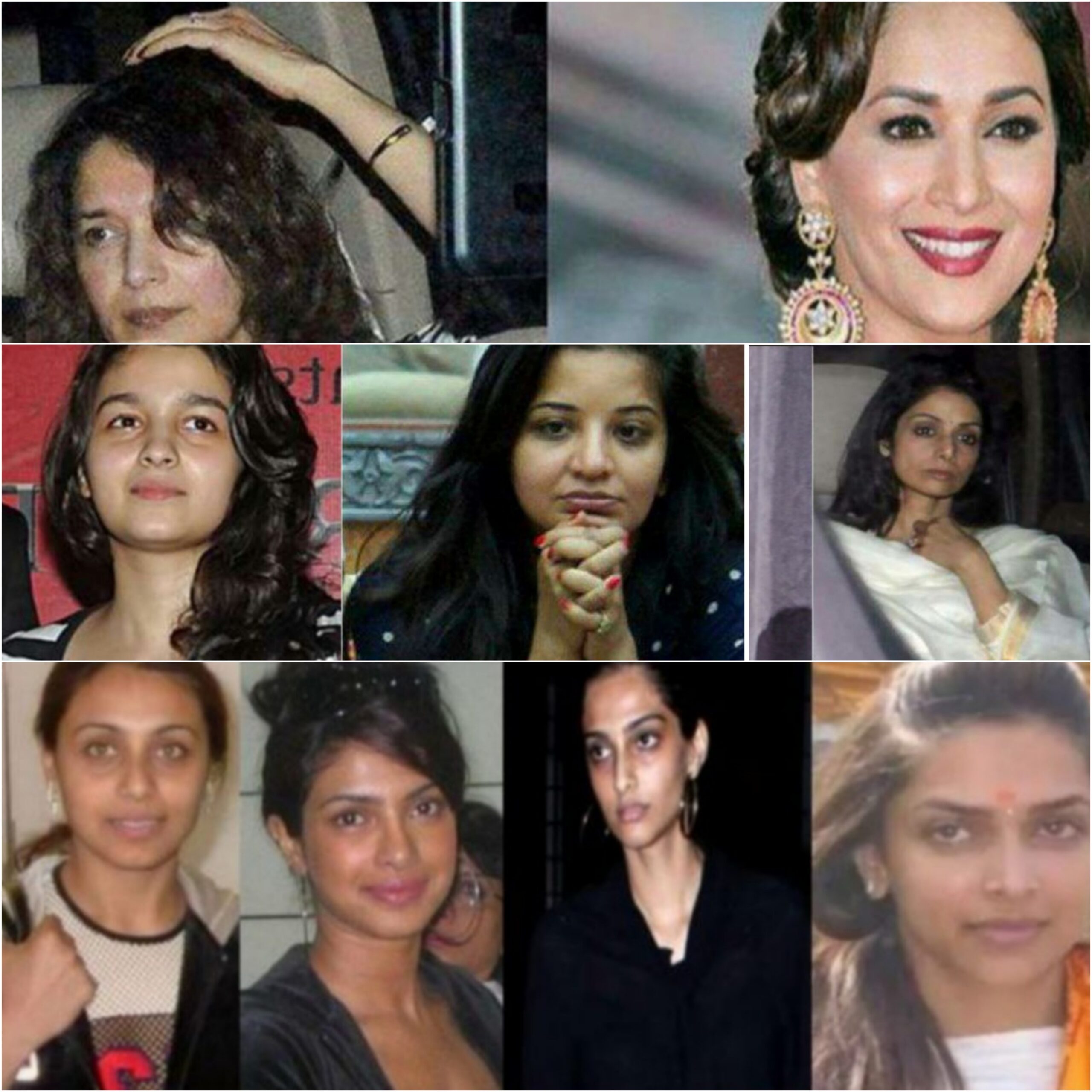 Bollywood: विना मेकअपच्या अश्या दिसतात ह्या 5 अभिनेत्र्या...