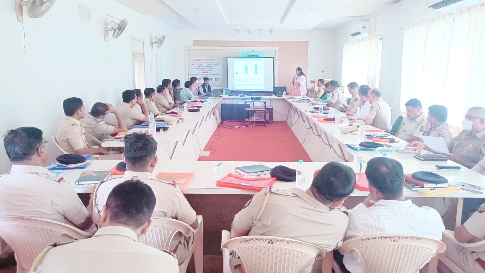 मराठवाडा ग्रामीण विकास संस्था, औरंगाबाद यांच्यावतीने तंबाखू व तंबाखूजन्य पदार्थ प्रतिबंध कायद्या संदर्भात नंदुरबार पोलीसांना मार्गदर्शन