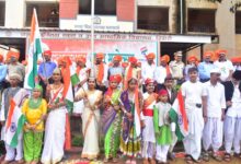 दिंडोरीत सामूहिक राष्ट्रगीत व रॅलीने स्वातंत्र्याच्या अमृत महोत्सवाची सांगता मोठ्या उत्साहात संपन्न