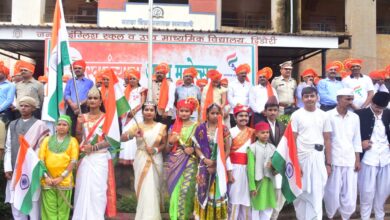 दिंडोरीत सामूहिक राष्ट्रगीत व रॅलीने स्वातंत्र्याच्या अमृत महोत्सवाची सांगता मोठ्या उत्साहात संपन्न