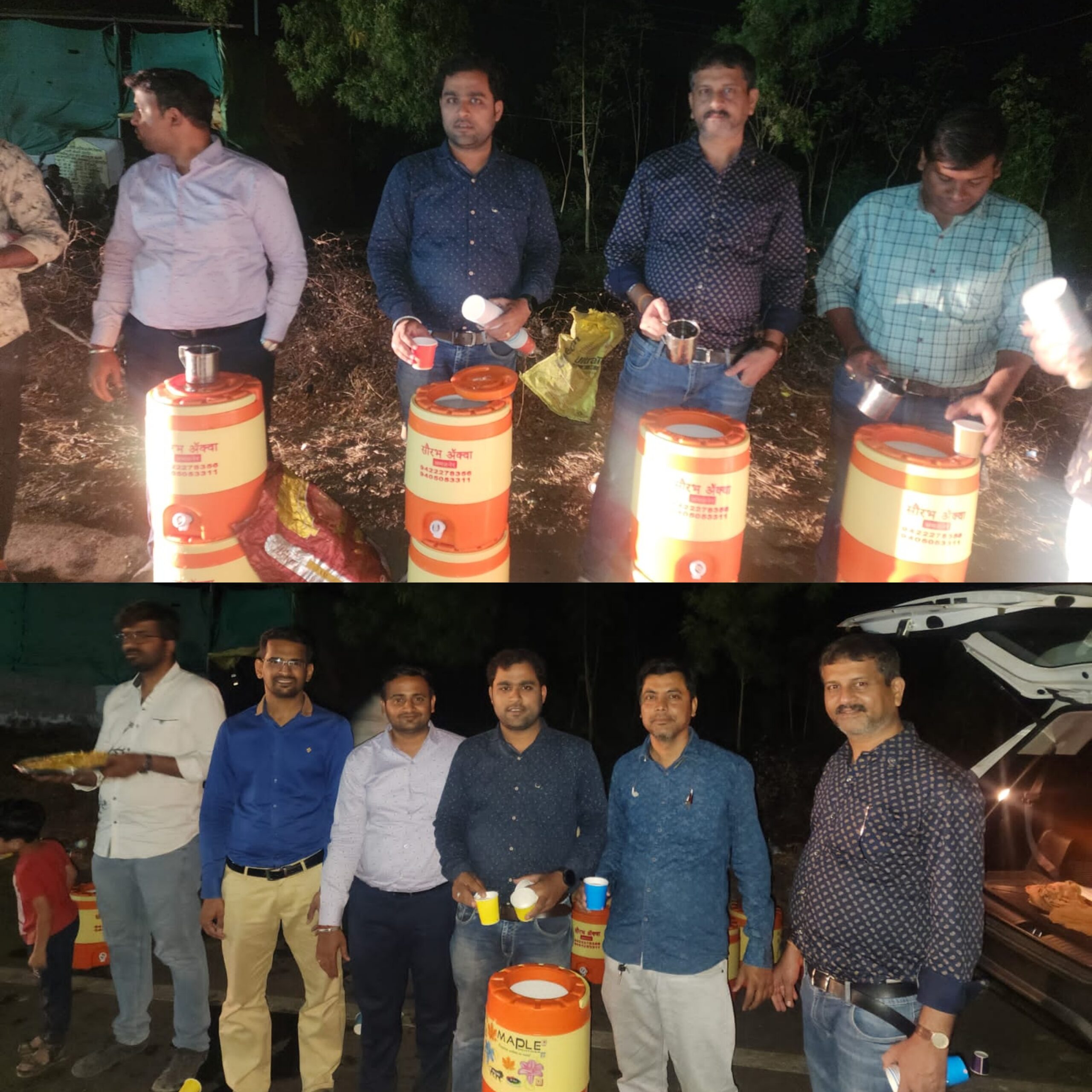 Amalner: जैन सोशल ग्रुप तर्फे सप्तशृंगी देवीच्या गडावर जाणाऱ्या भाविकांना जलपेयाचे वाटप...