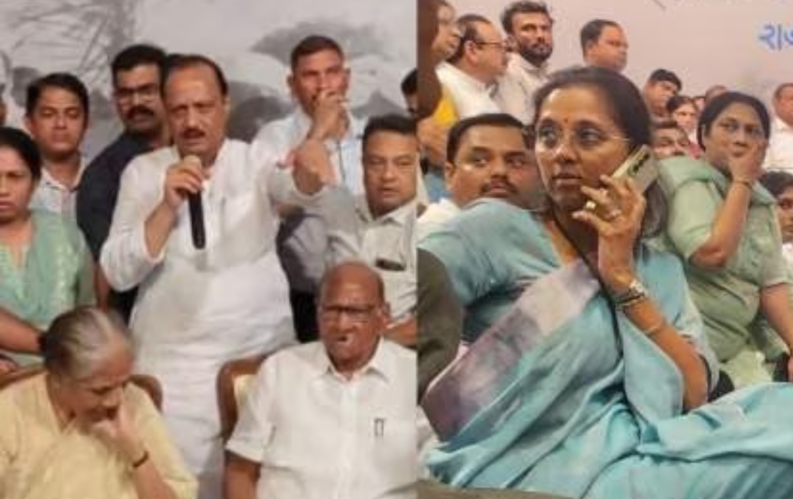 Mumbai Diary: Sharad Pawar: सुप्रिया तू अजिबात बोलू नको..अजित पवार.. पवारांच्या राजीनाम्याच्या घोषणे नंतरचे नाट्य.. पहा व्हिडिओ..