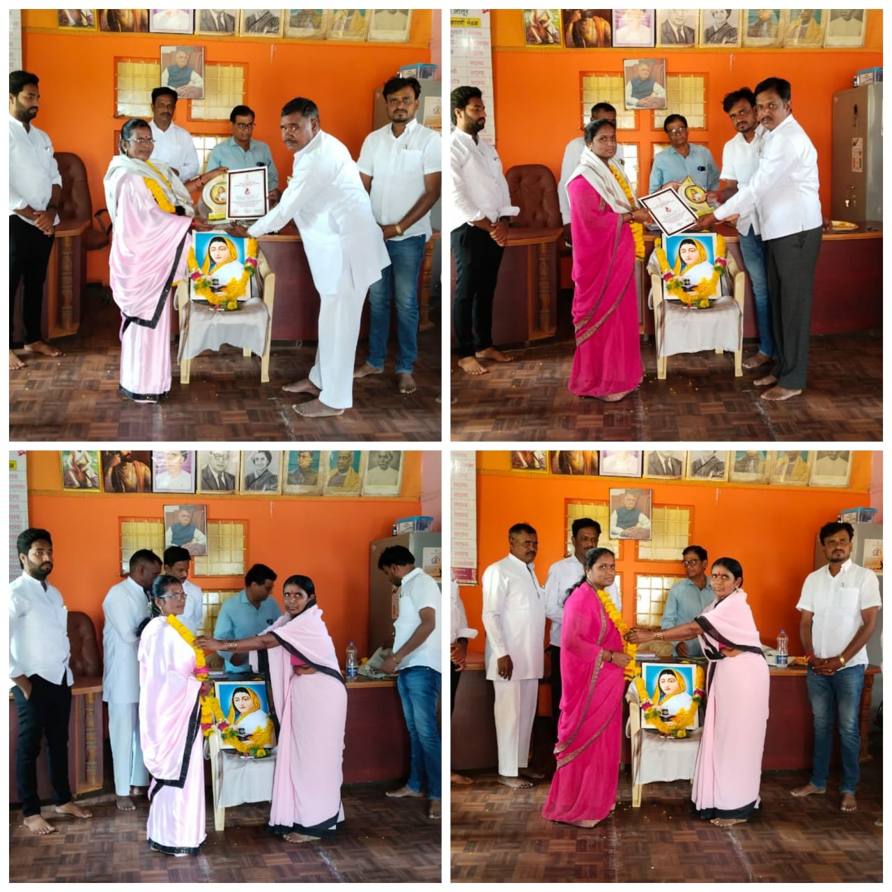 छायाबाई कांबळे यांना महाराष्ट्र शासनाचा अहिल्यादेवी होळकर पुरस्कार प्रदान