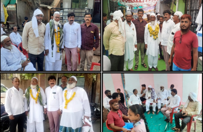 सावद्यातील हजयात्रेसाठी जाणाऱ्यांना माजी.नगराध्यक्ष राजेश वानखेडे यांनी दिल्या शुभेच्छा