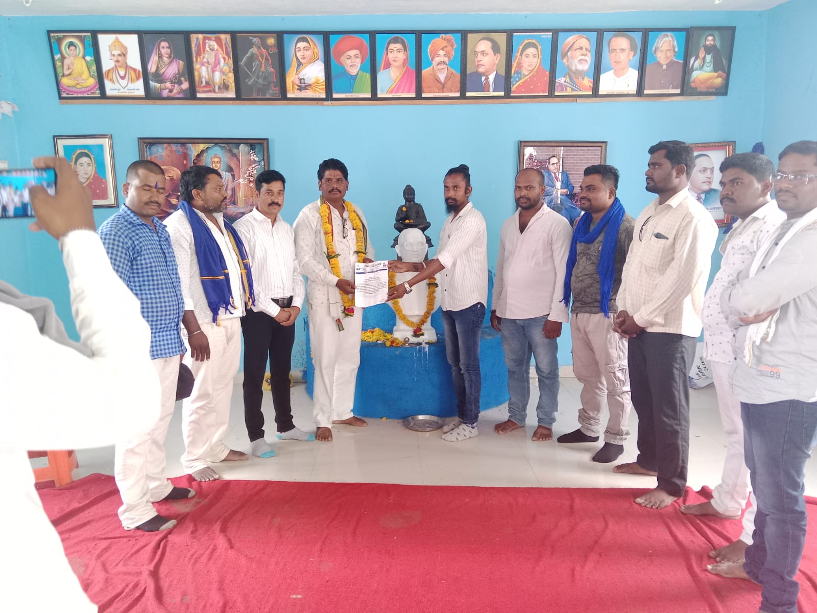 चिंचोली च्या युवकाचा भिमआर्मी भारत एकता मिशन सामाजिक संघटनेत प्रवेश