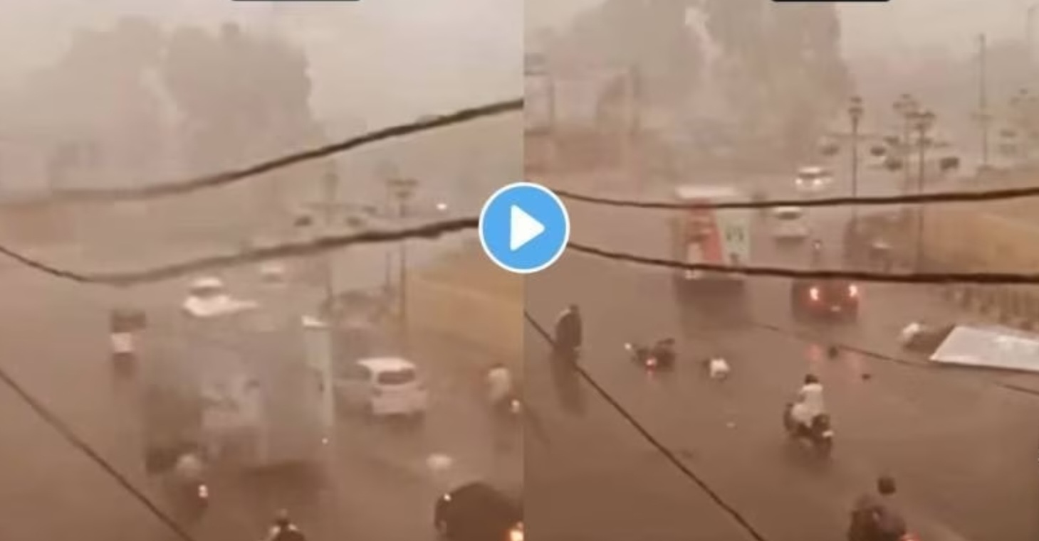 Viral Katta: रस्त्यावर धावत्या दुचाकी चालकावर पडला पत्रा क्षणात झाले दोन तुकडे.. पहा थरकाप उडवणारा व्हिडिओ...