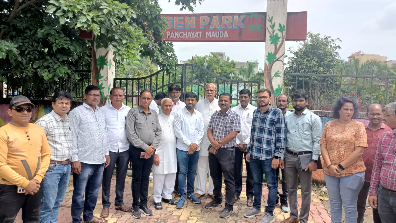 चांदवडच्या शिष्टमंडळाचा मौदा नगरपंचायतीत अभ्यास दौरा