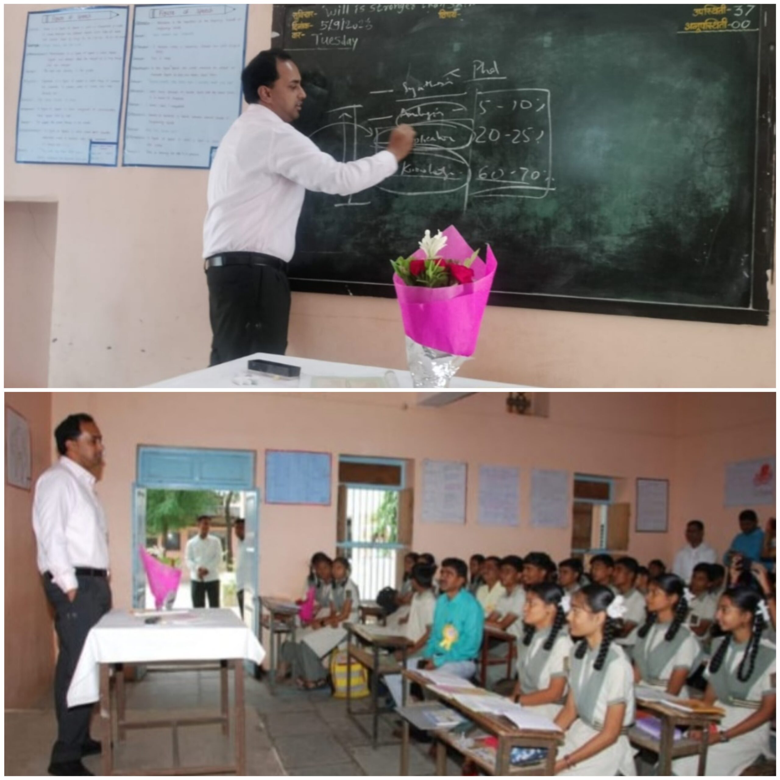 Jalgaon Live: जिल्हाधिकारी आयुष प्रसाद आज झाले शिक्षक.. विद्यार्थांना दिले गणित, इतिहास, राज्यशास्त्राचे धडे...