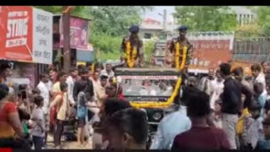 मोठा वाघोद्यात अग्नीवीर सैनिकांचे जंगी स्वागत सैन्यदलाचे प्रशिक्षण केले पूर्ण गावात औक्षण सत्कार