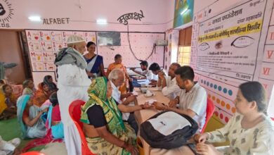 विवरा आरोग्य उपकेंद्र व समता फाऊंडेशन संयुक्त विद्यमाने मोफत नेत्र तपासणी शिबिर संपन्न