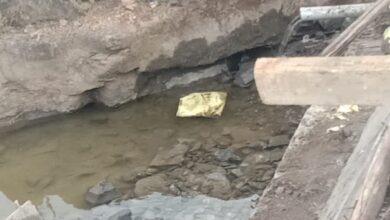 नंदुरबार तालुक्यातील भोणे येथील साठवण बंधाऱ्याचे बांधकाम निकृष्ट, चौकशीची मागणी