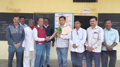 Amalner: विलासराव पाटील यांचा देवगांव हायस्कूलमध्ये सत्कार..अ.भा.माळी महासंघाच्या राष्ट्रीय अध्यक्षपदी पुनश्च निवड